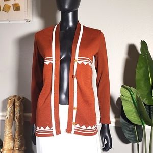 A beautiful button down sweater top